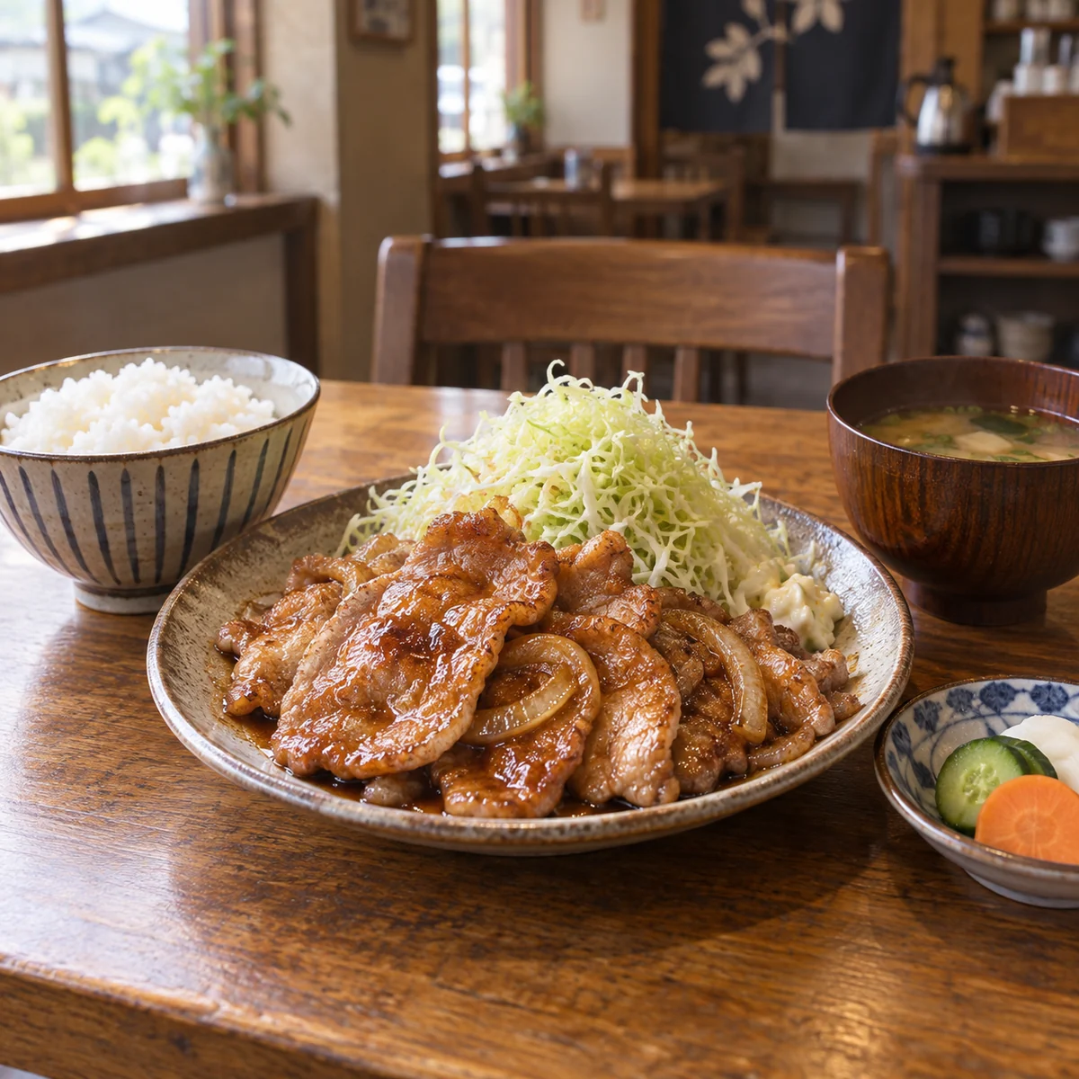 豚の生姜焼き定食