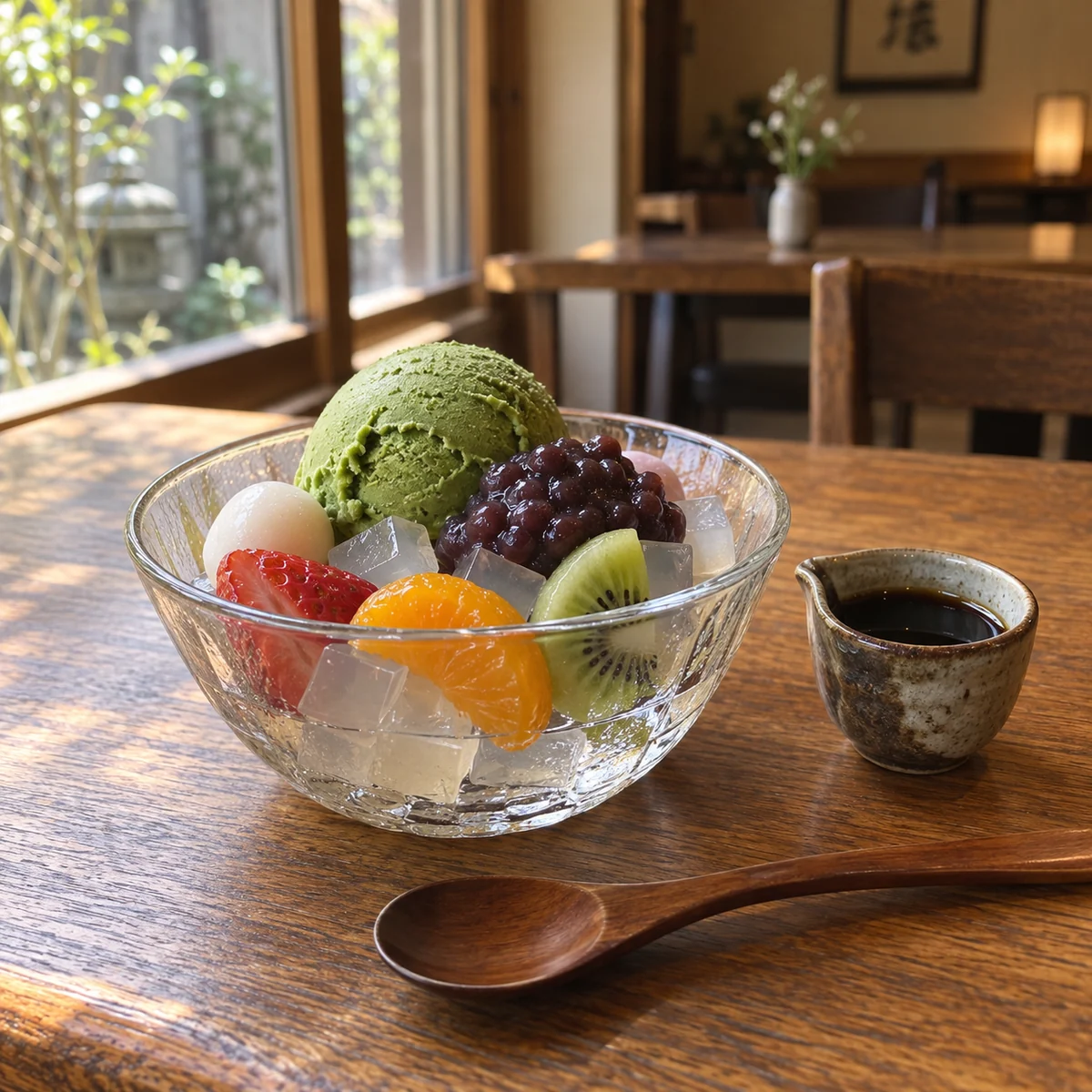 抹茶あんみつ